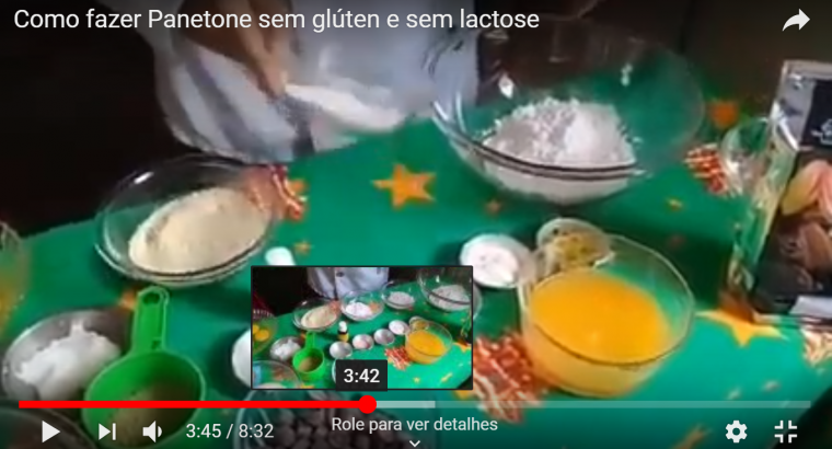 Como fazer Panetone sem glúten e sem lactose com gotas Ouro Moreno